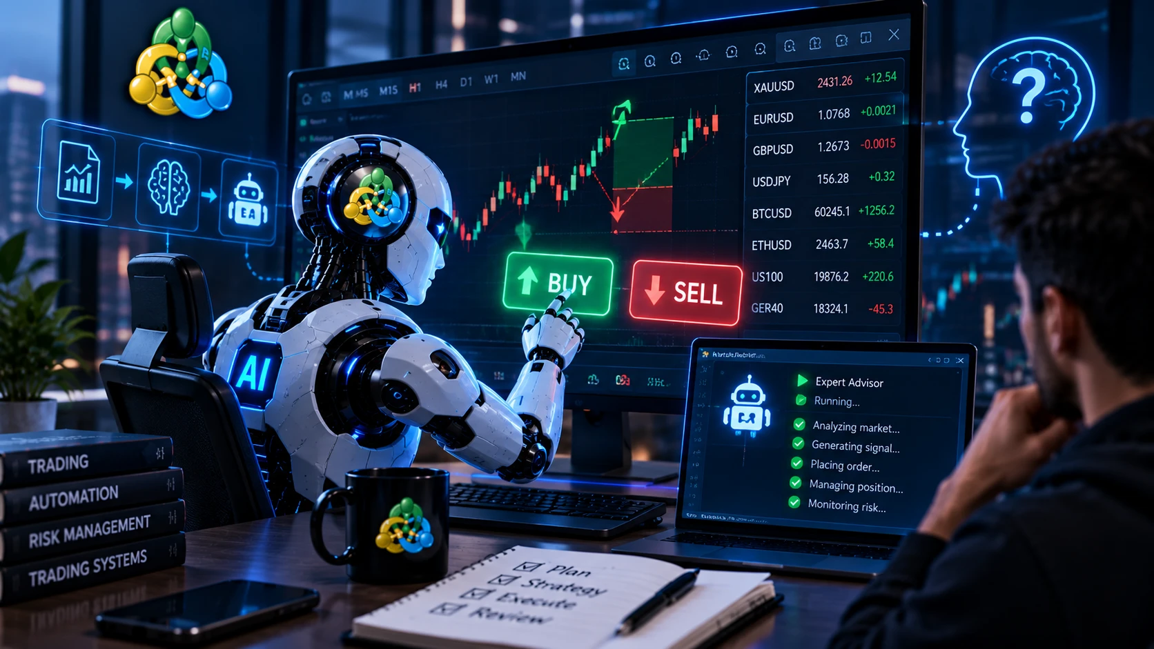 امنیت هوش مصنوعی متاتریدر و Passkey: آیا AI می‌تواند خودش معامله کند؟