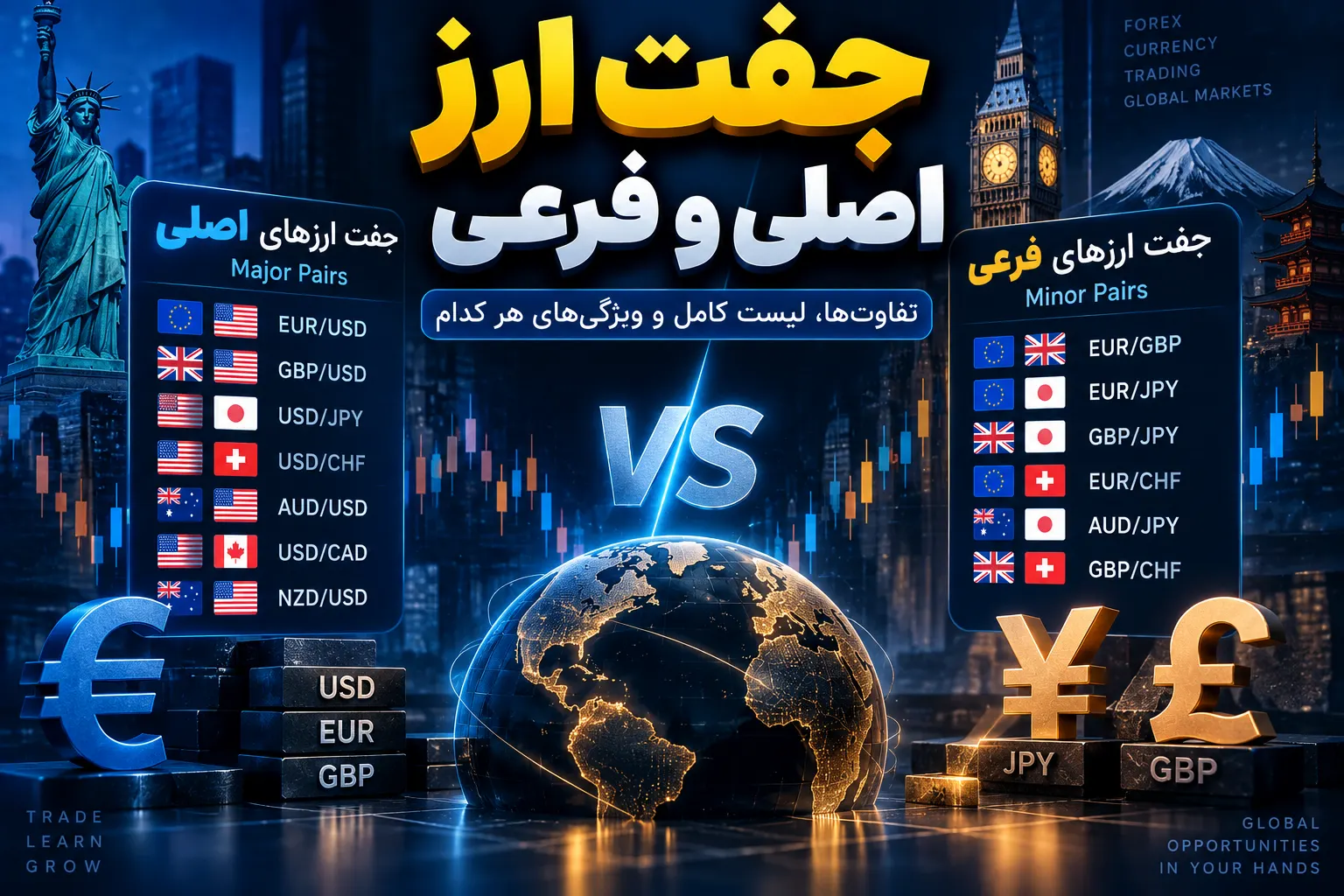 جفت ارز اصلی و فرعی