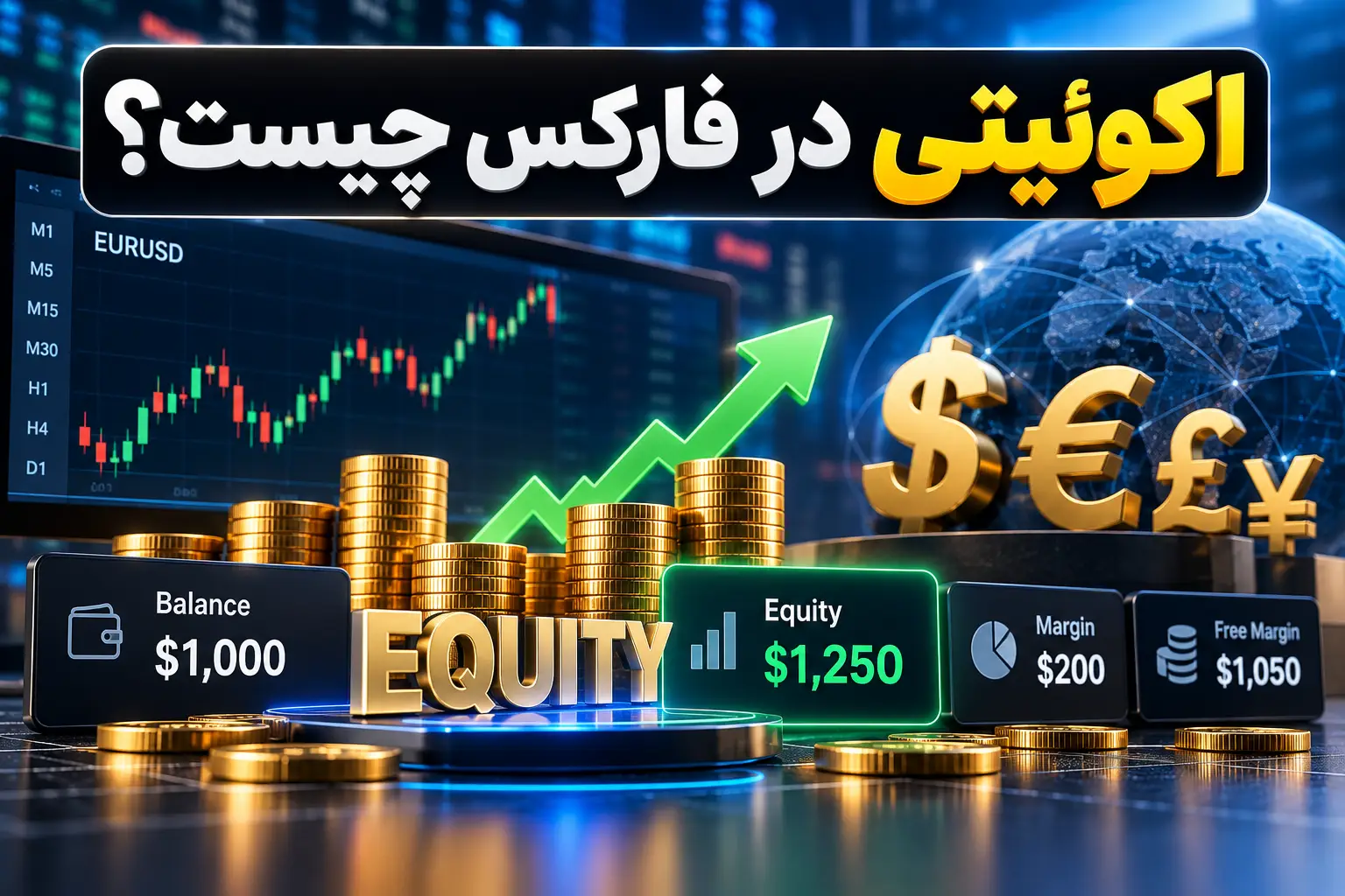 اکوئیتی در فارکس چیست؟ تفاوت با بالانس و فرمول محاسبه