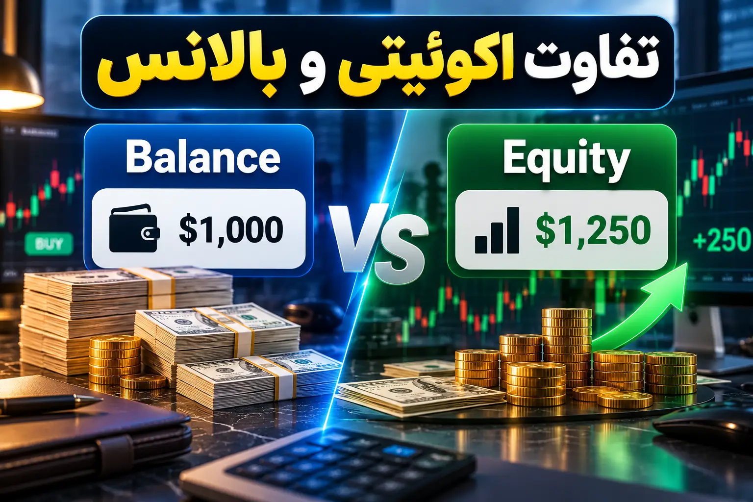 تفاوت اکوئیتی و بالانس در فارکس